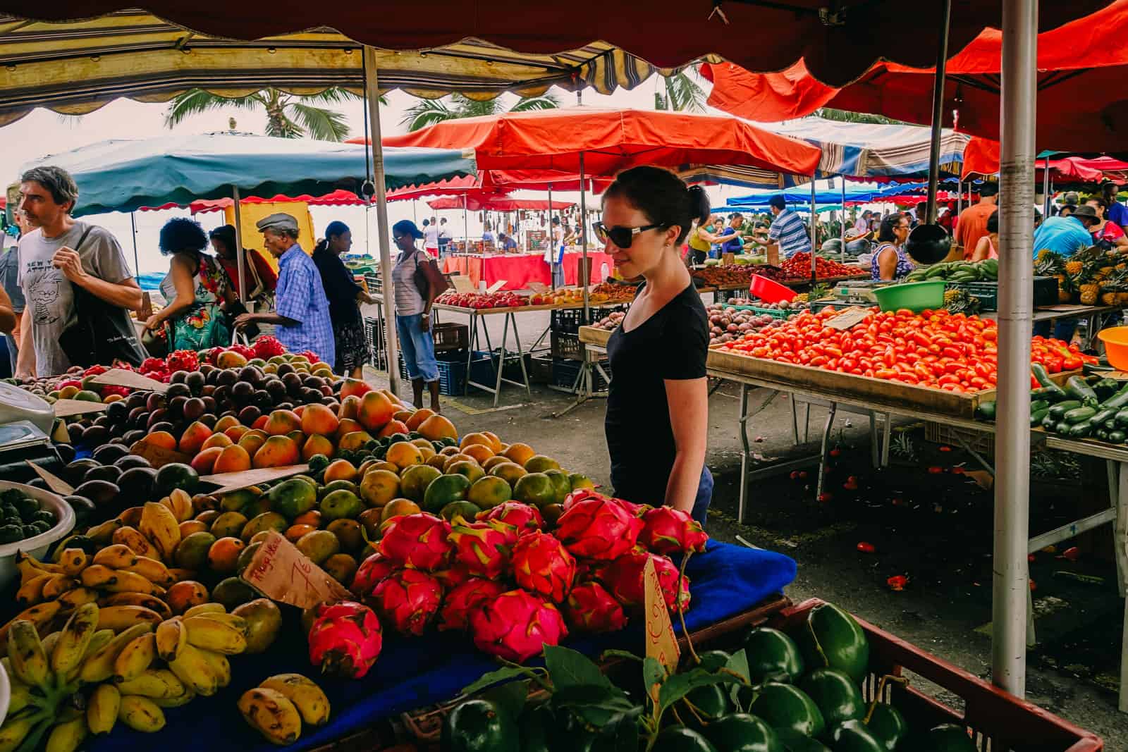 Reunion island food market