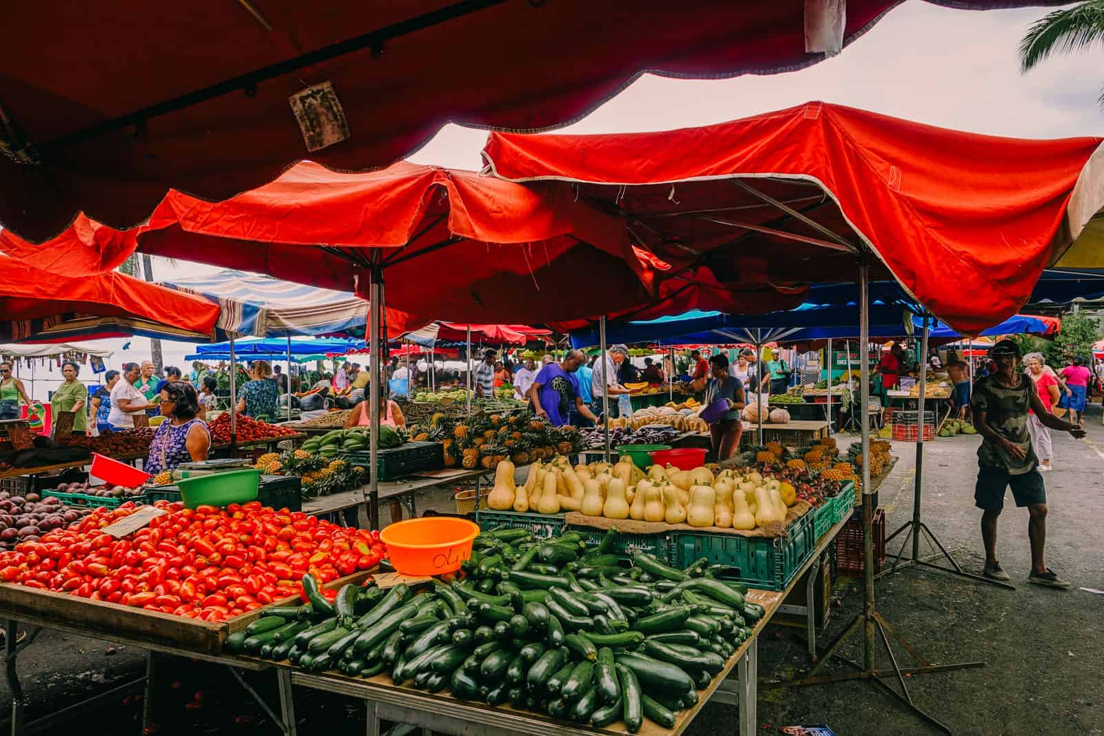 Reunion island food market