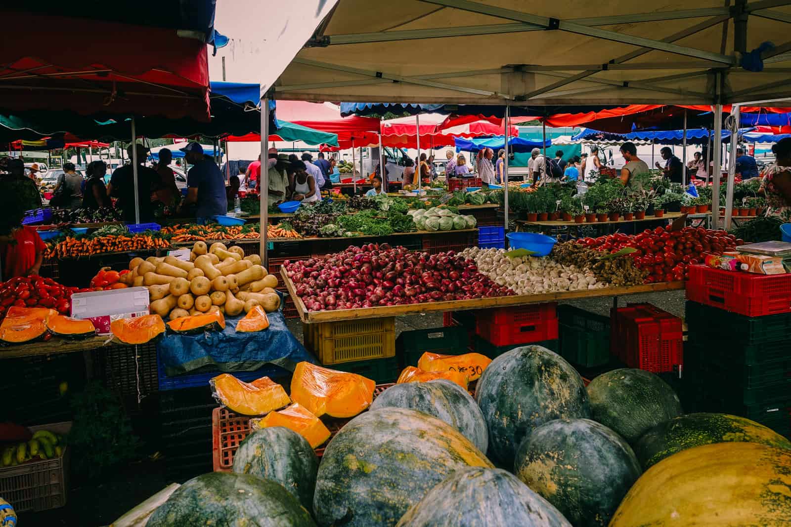 Reunion island food market