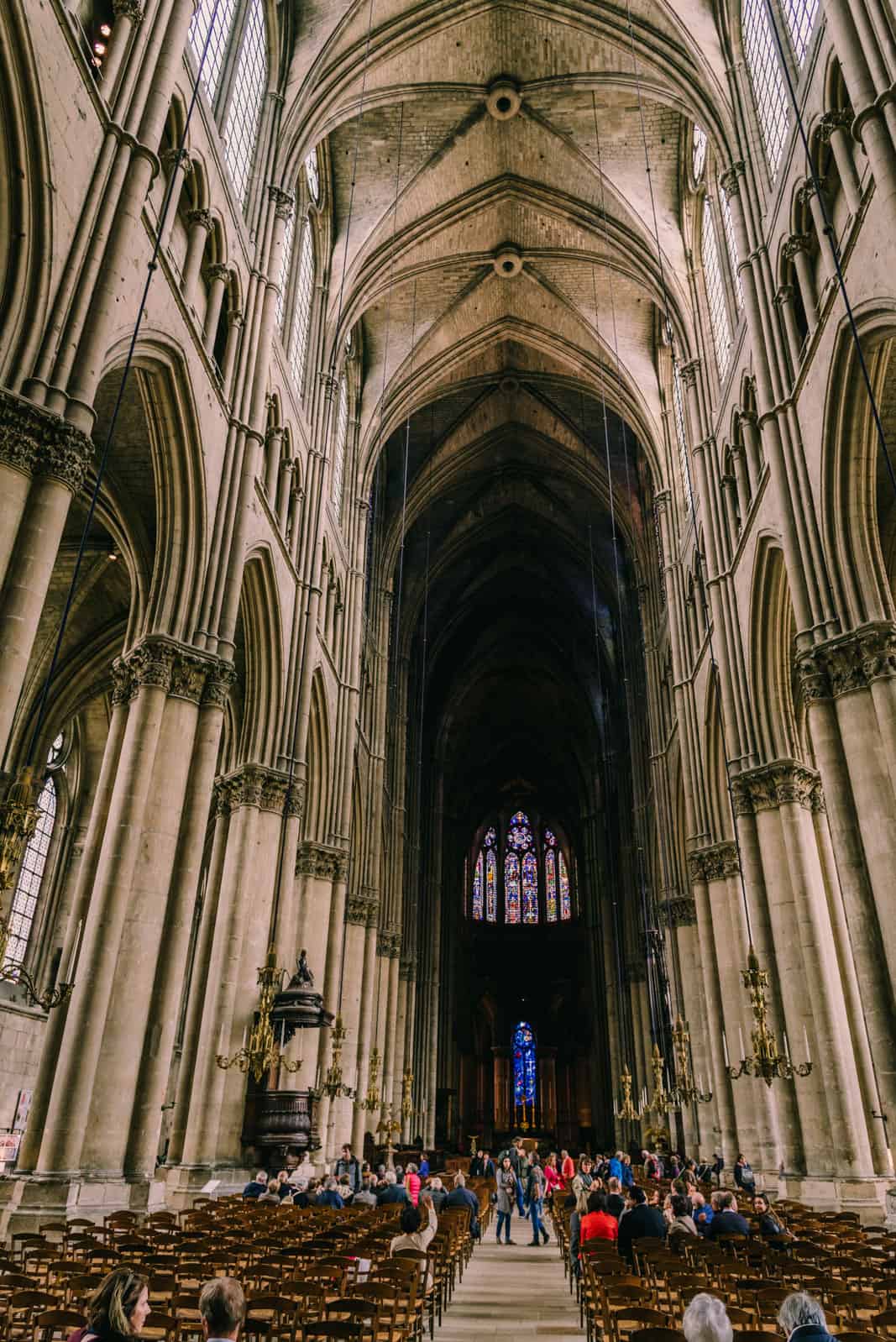 Reims inside cathedral