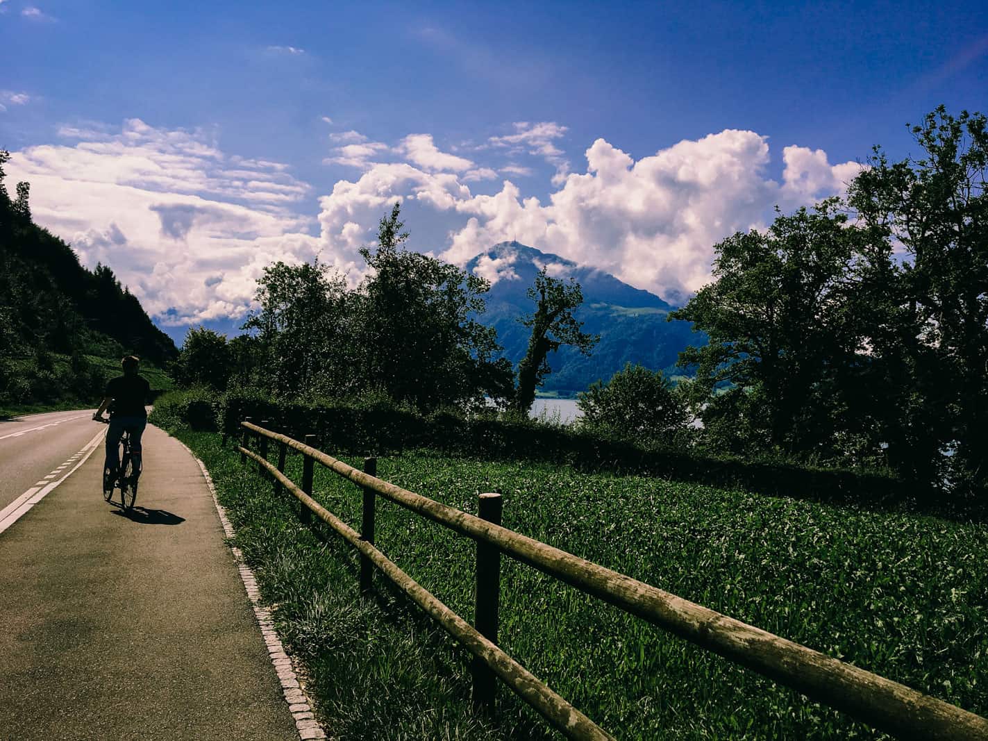 Lake Zug bike ride