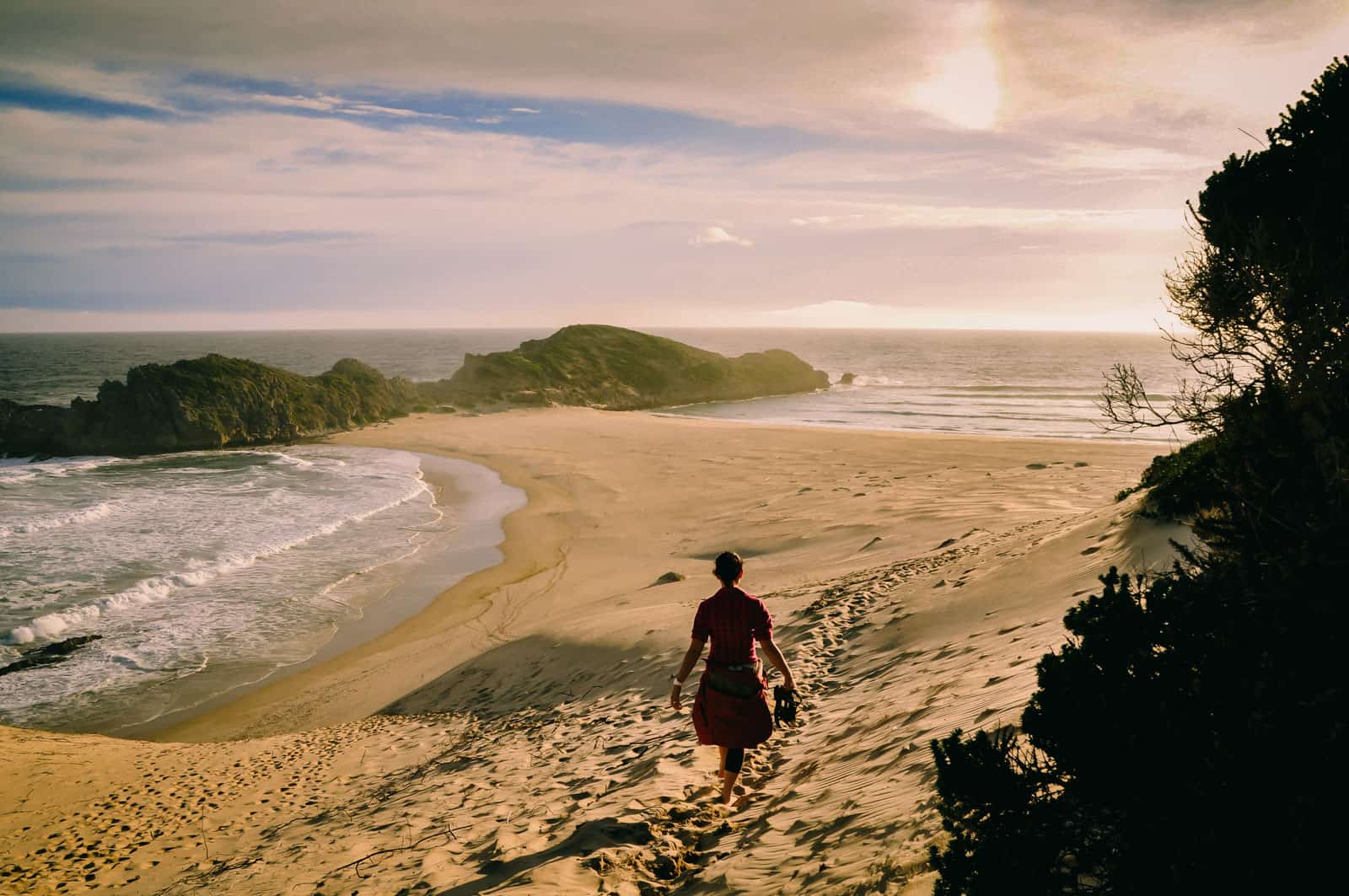 garden route sunset beach