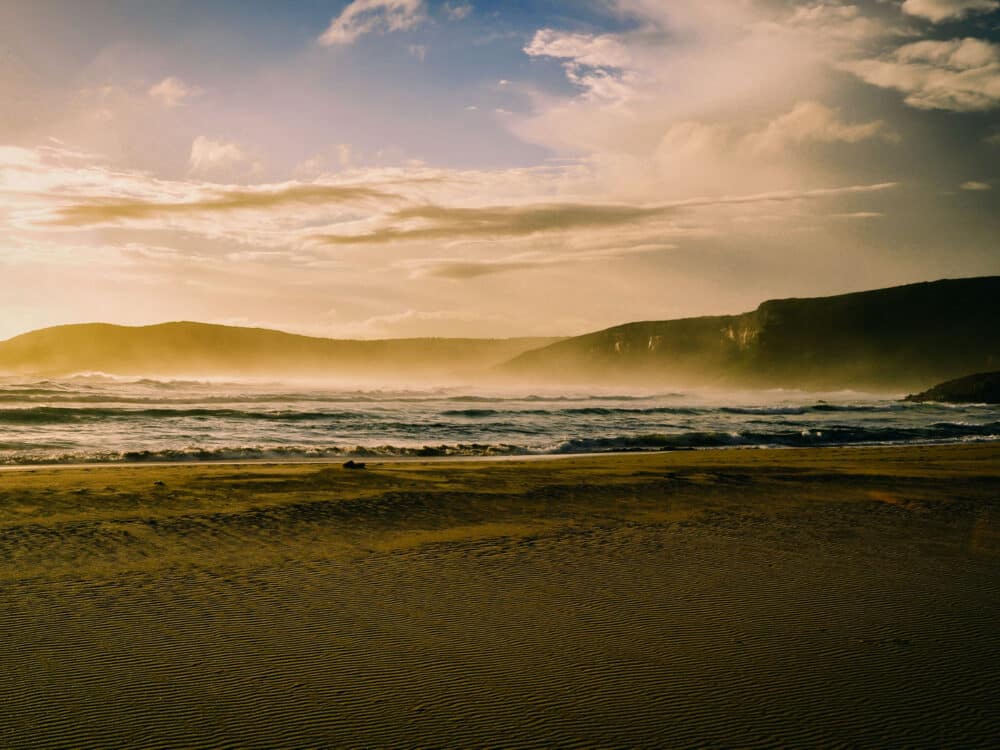 garden route sunset beach