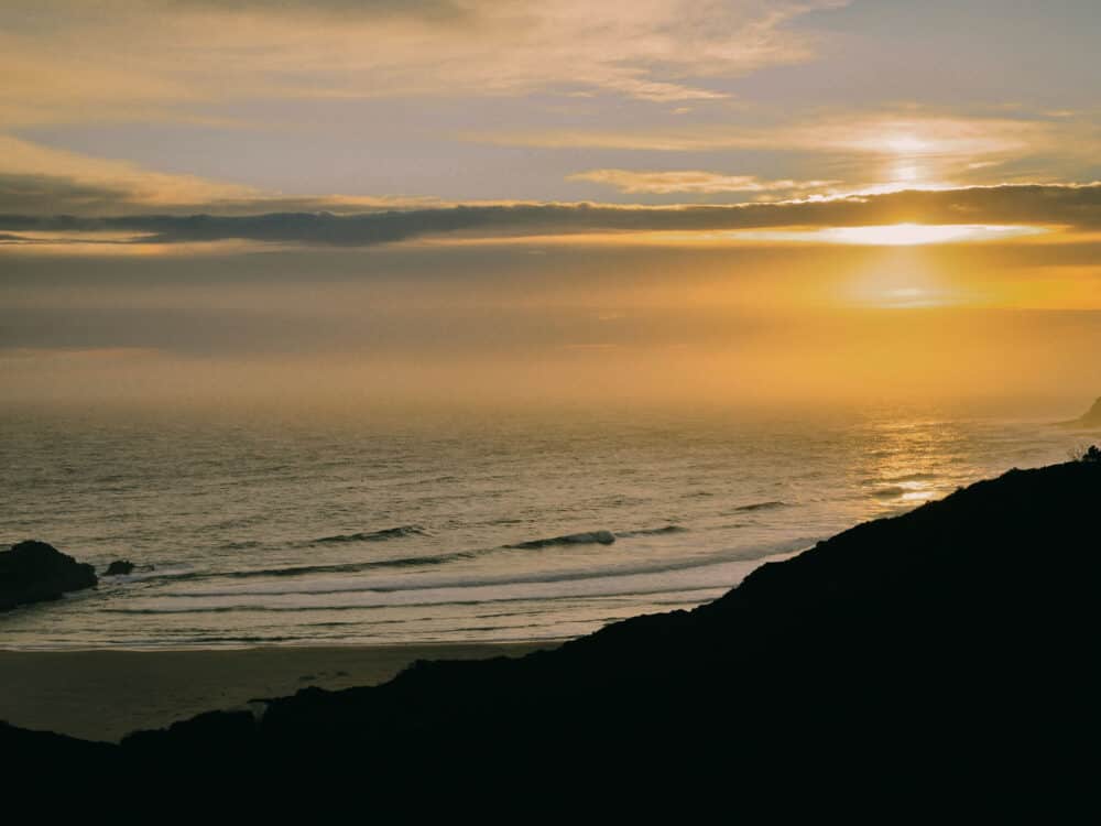 garden route sunset beach