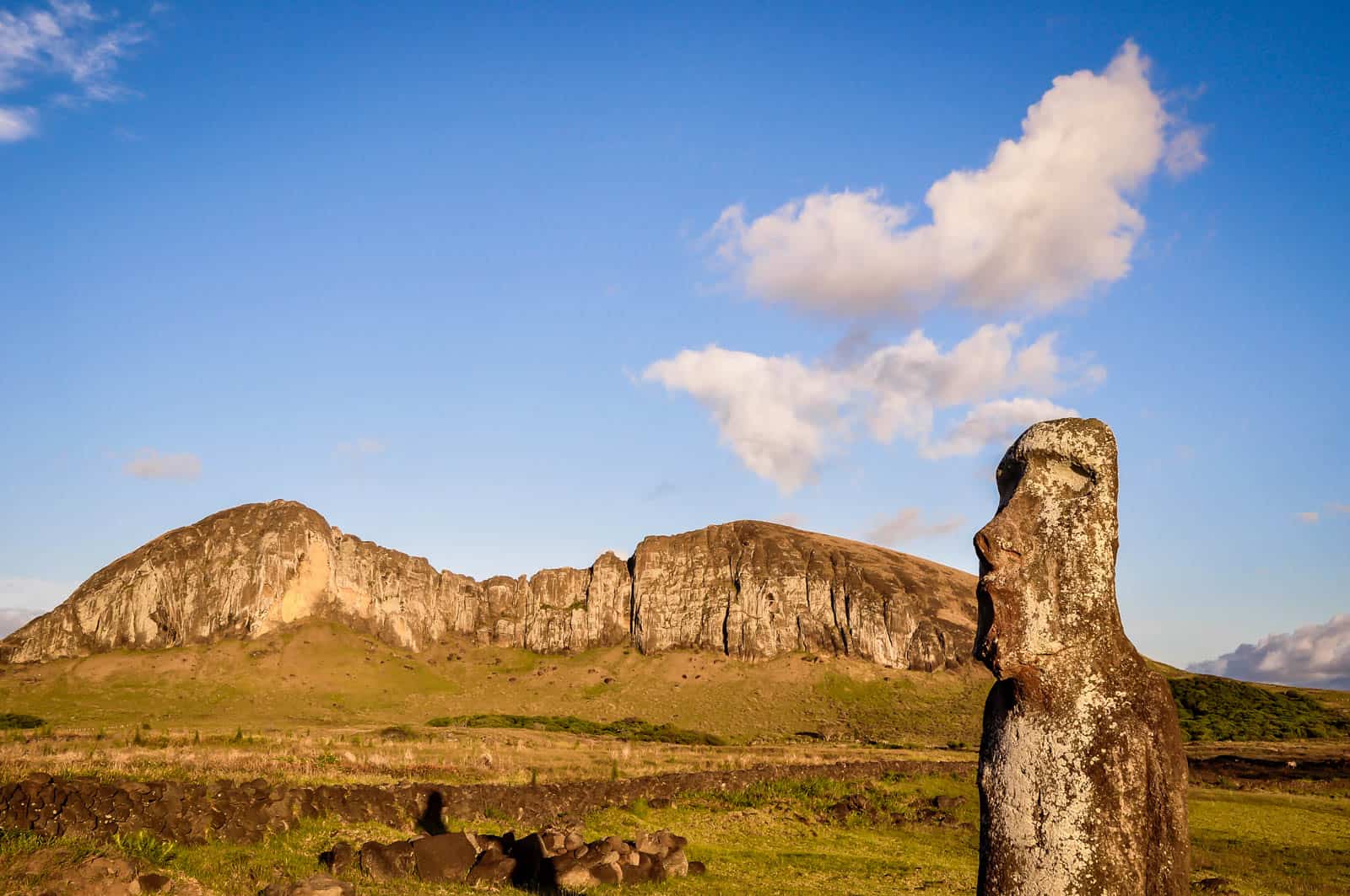 Easter Island row of Moai Ahu Tongariki