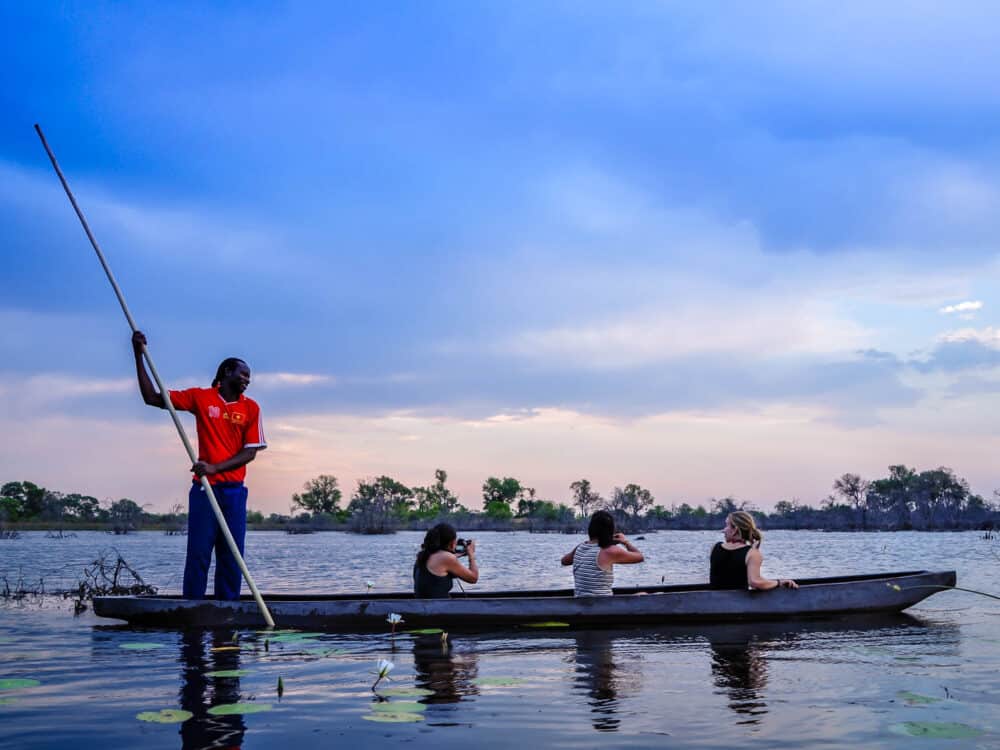 Botsuana okavango boat trip