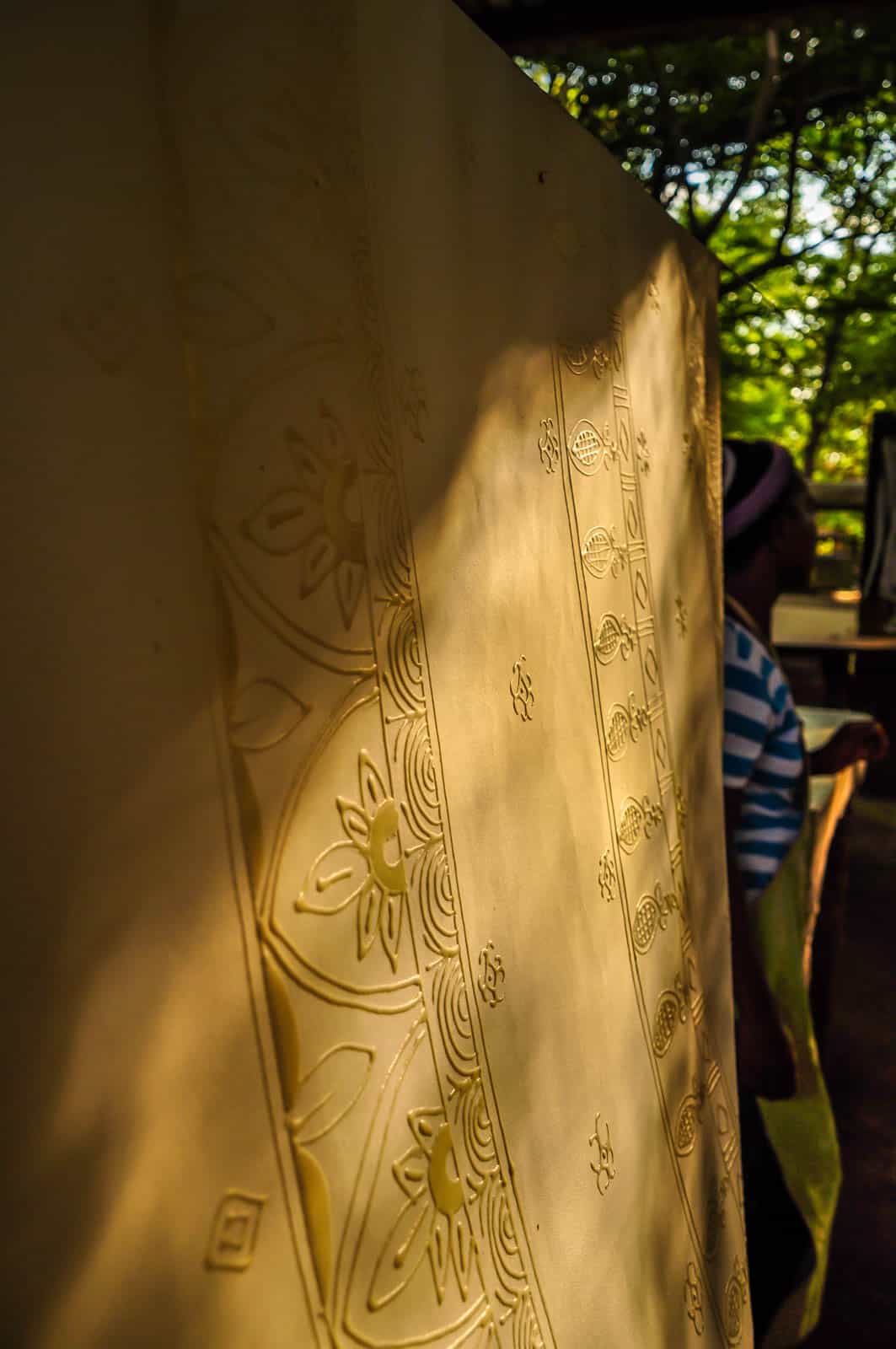 Zambia local handcraft dye factory