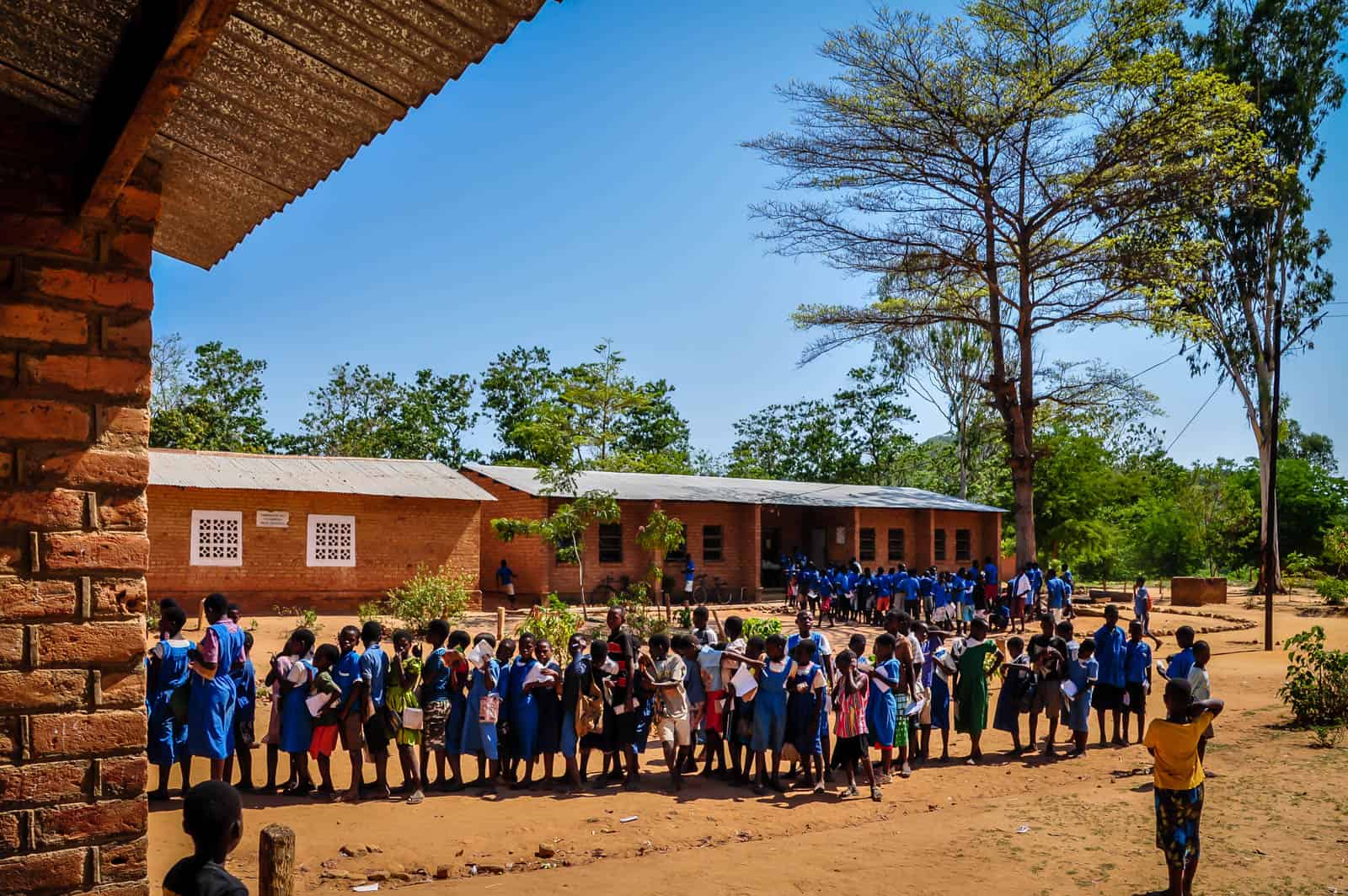 Malawi childrin playing during school break