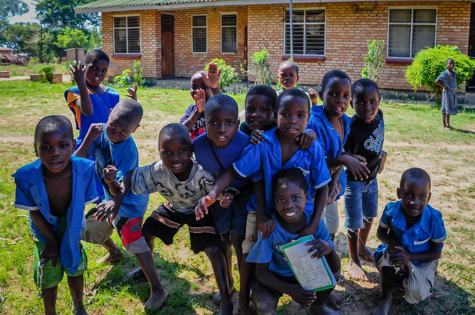 Malawi childrin playing during school break