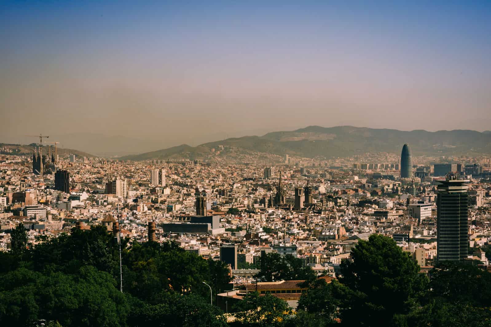 Barcelona view from Montjuïc