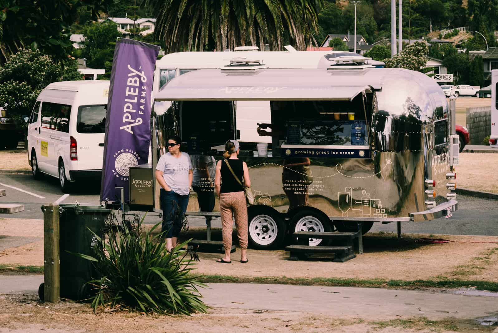 Appleby ice cream stall at tahunanui beach in nelson