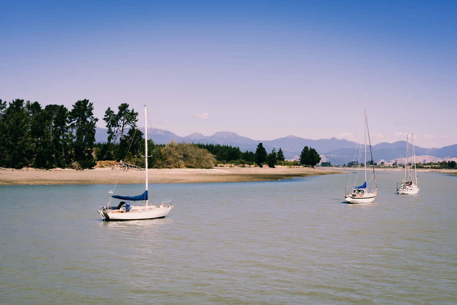 sailing boats at mapua wharf
