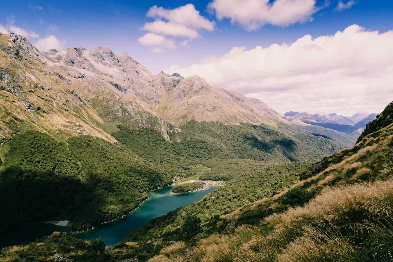 Routeburn track turquoise lake