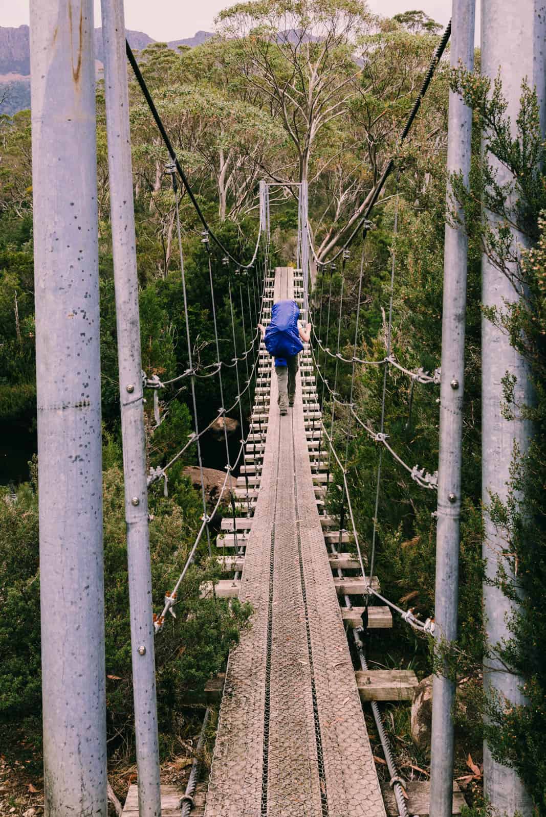 Overland Track swing bridge