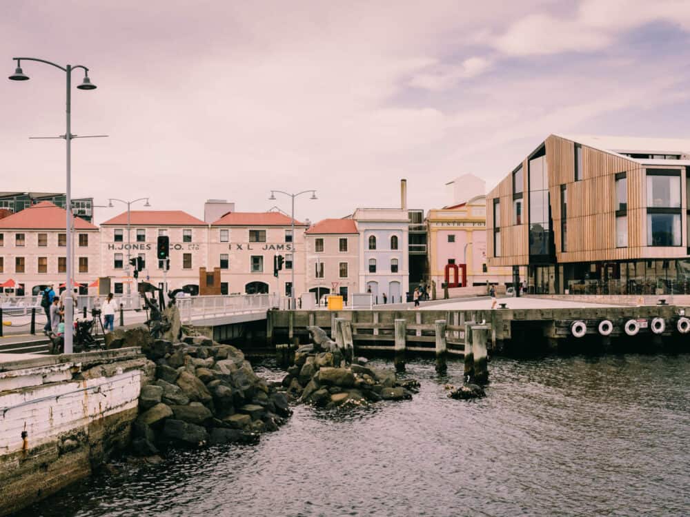 Hobart old wharf buildings