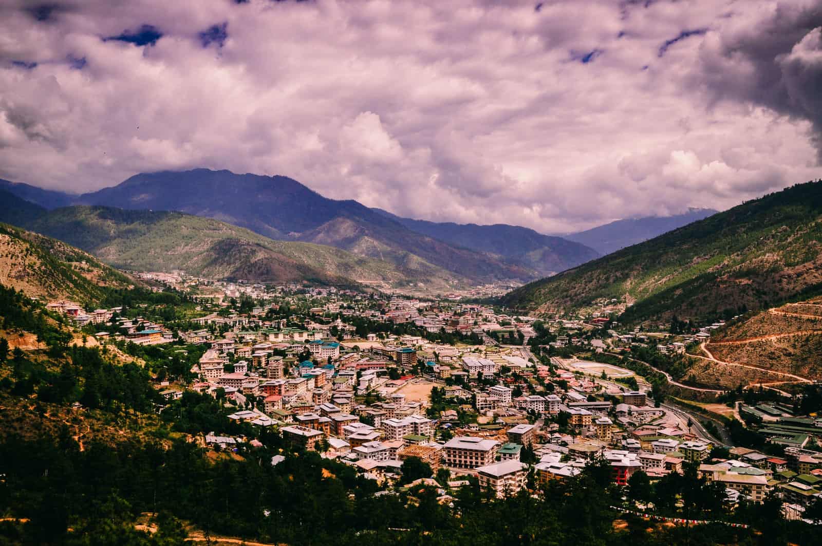 Thiumphu seen from Buddha Dordenma