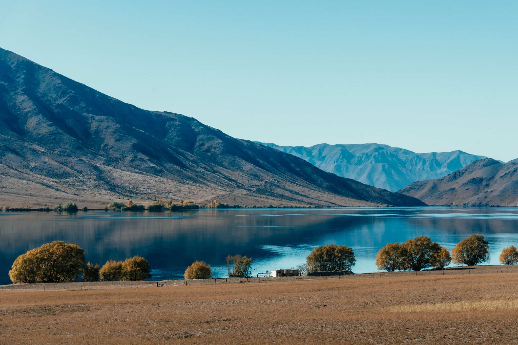 Ahuriri River forms a lake