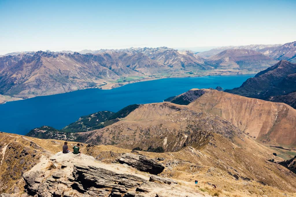 View of Lake Wakatipu from Ben Lomond summit
