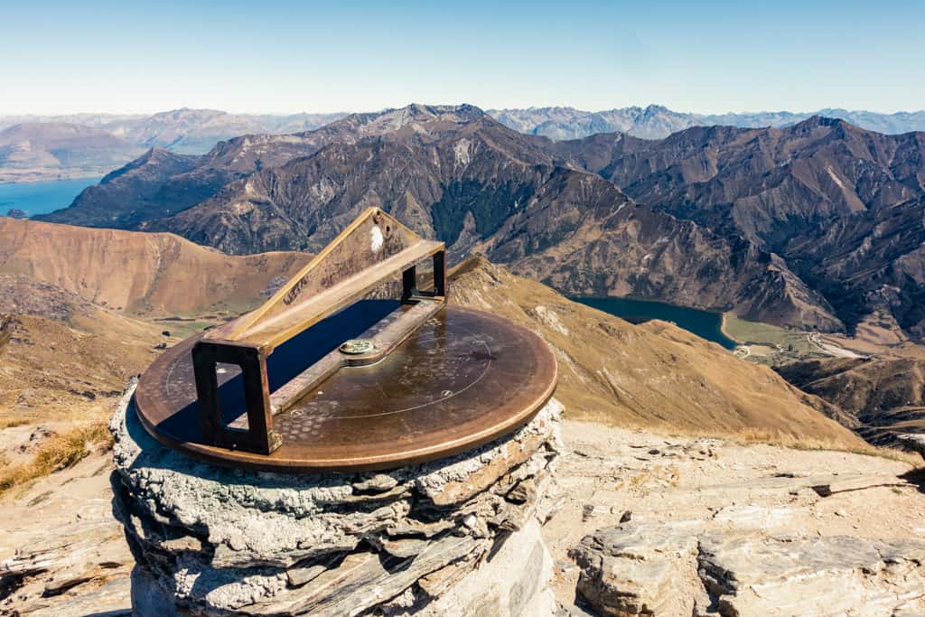 Marker on Ben Lomond summit