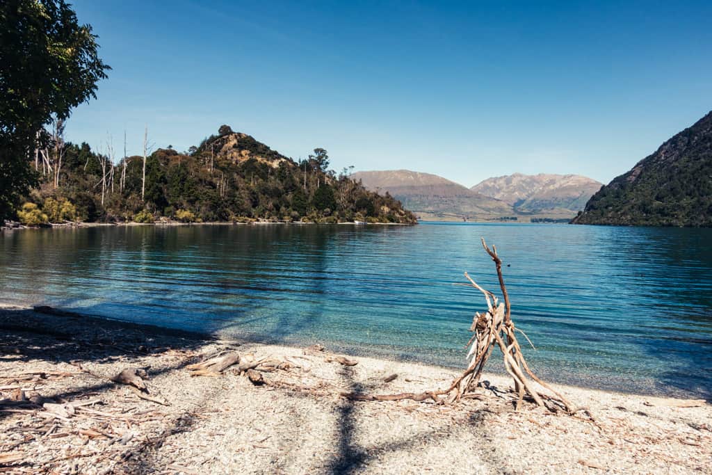 Pebble beach at Bob's Cove Queenstown Lake Wakatipu