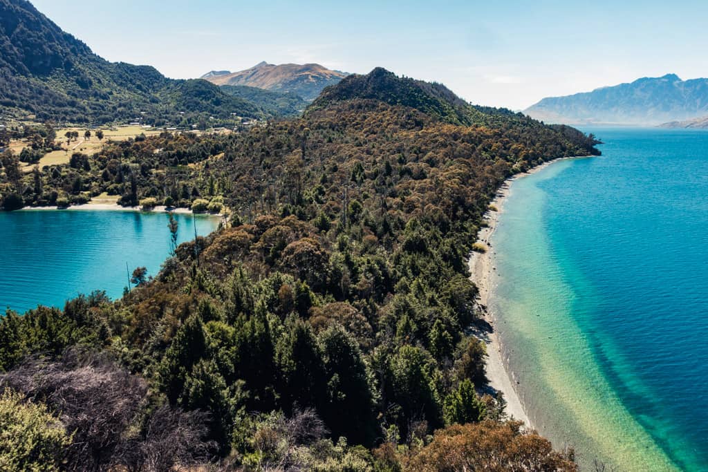 View of Lake Wakatipu and Bob's Cove from look-out point