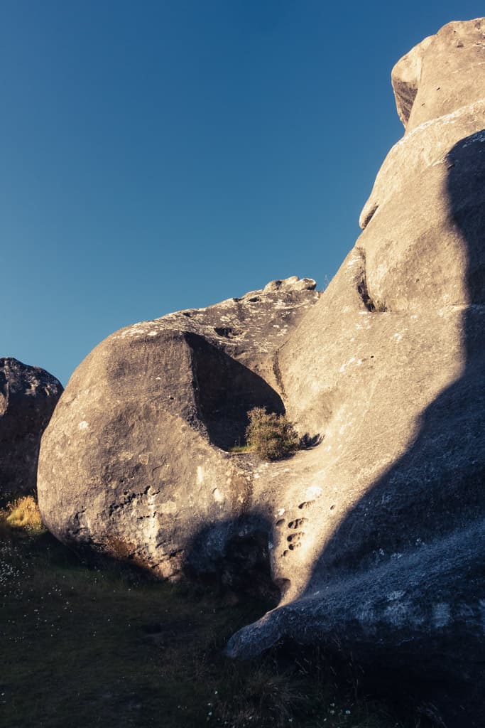 Castle Hill rock formation at sunset