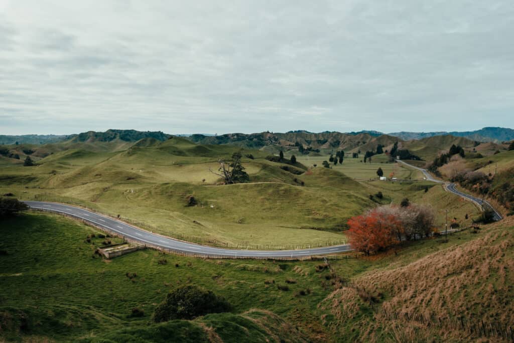 Green Hills along the Forgotten World Highway