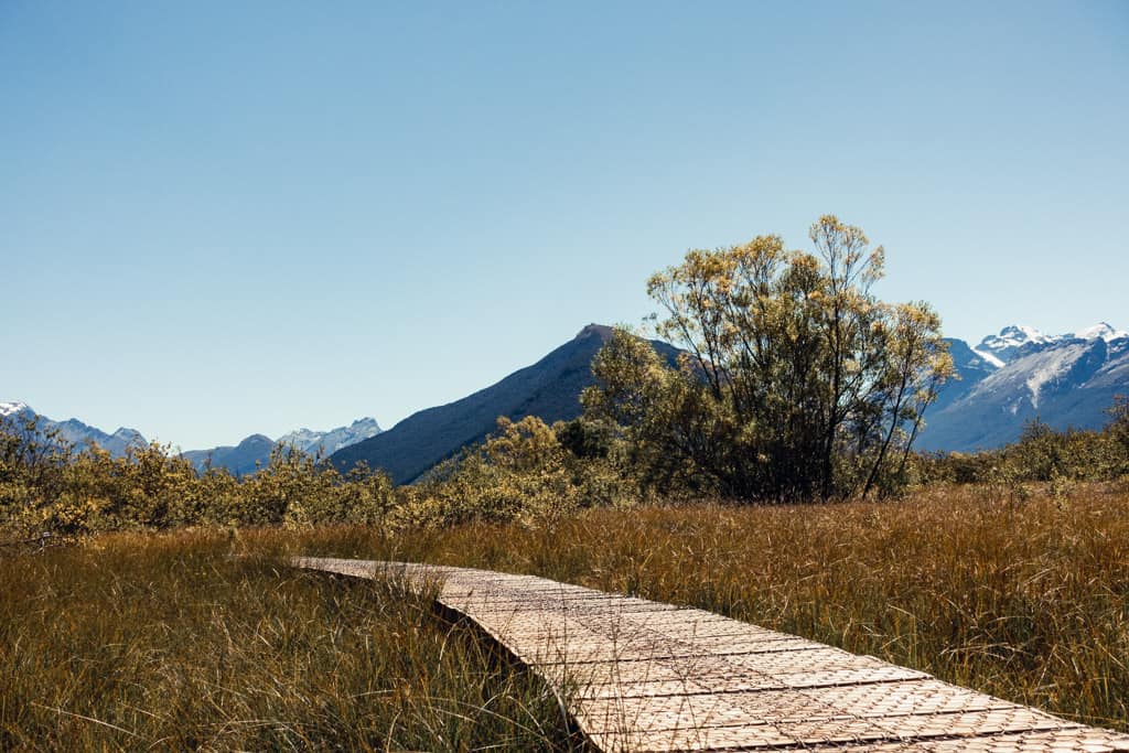 Boardwalk on Glenorchy Walkway