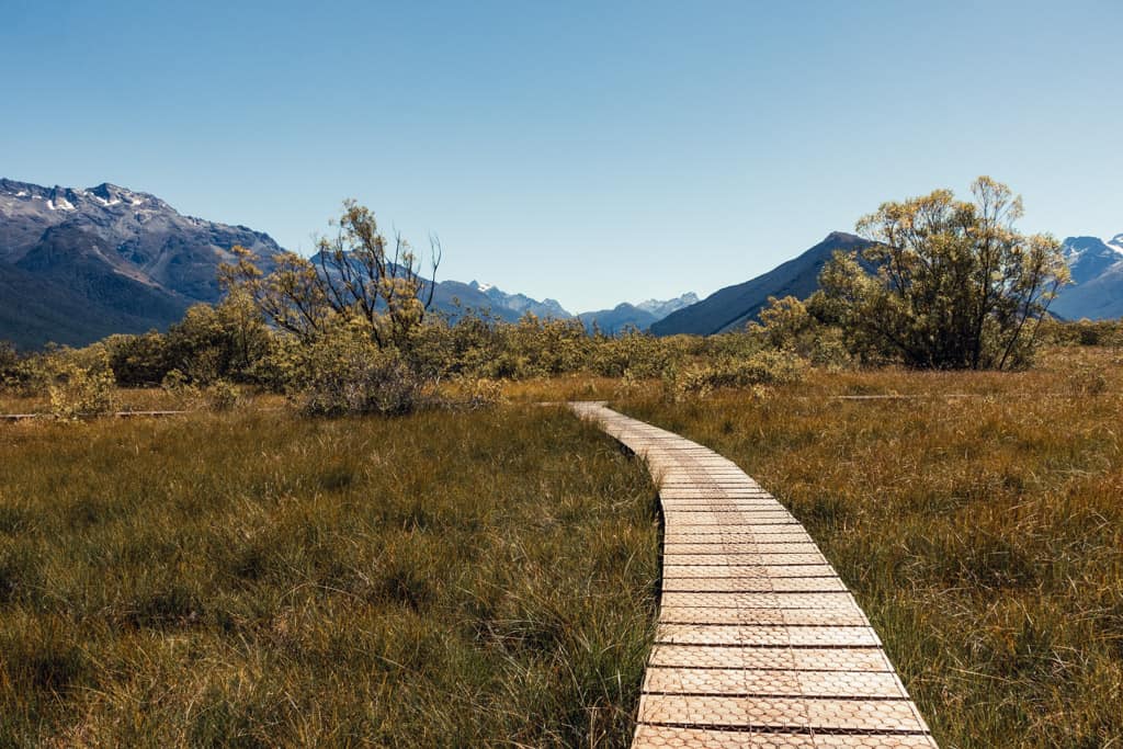 Boardwalk on Glenorchy Walkway