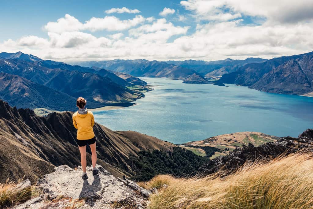 View of Lake Hawea from Isthmus Peak Track