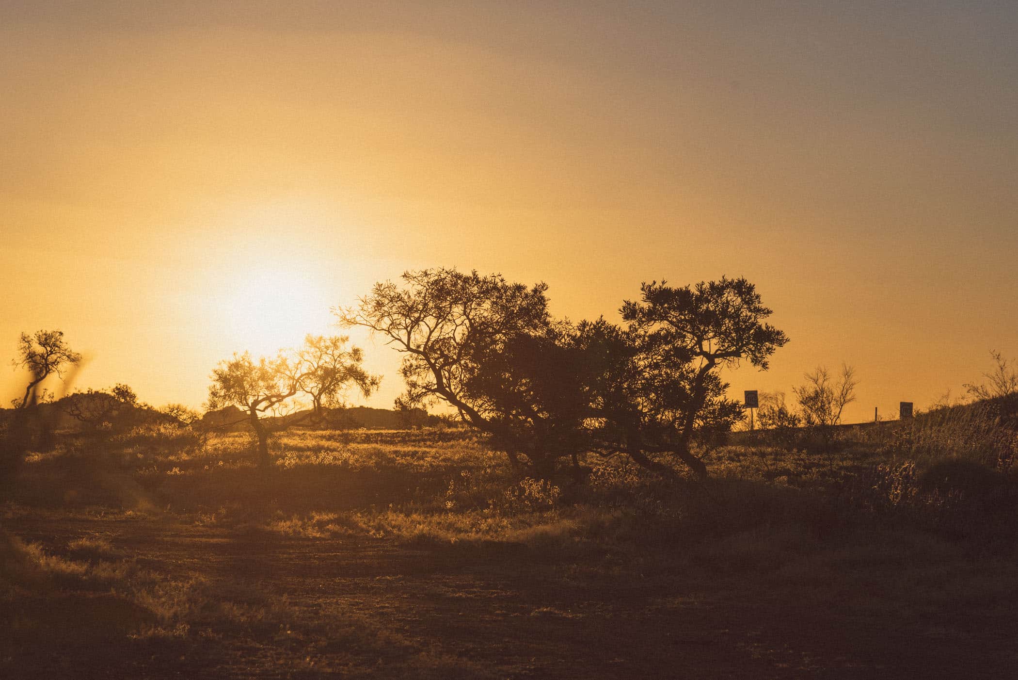 sunset at Karijini National Park