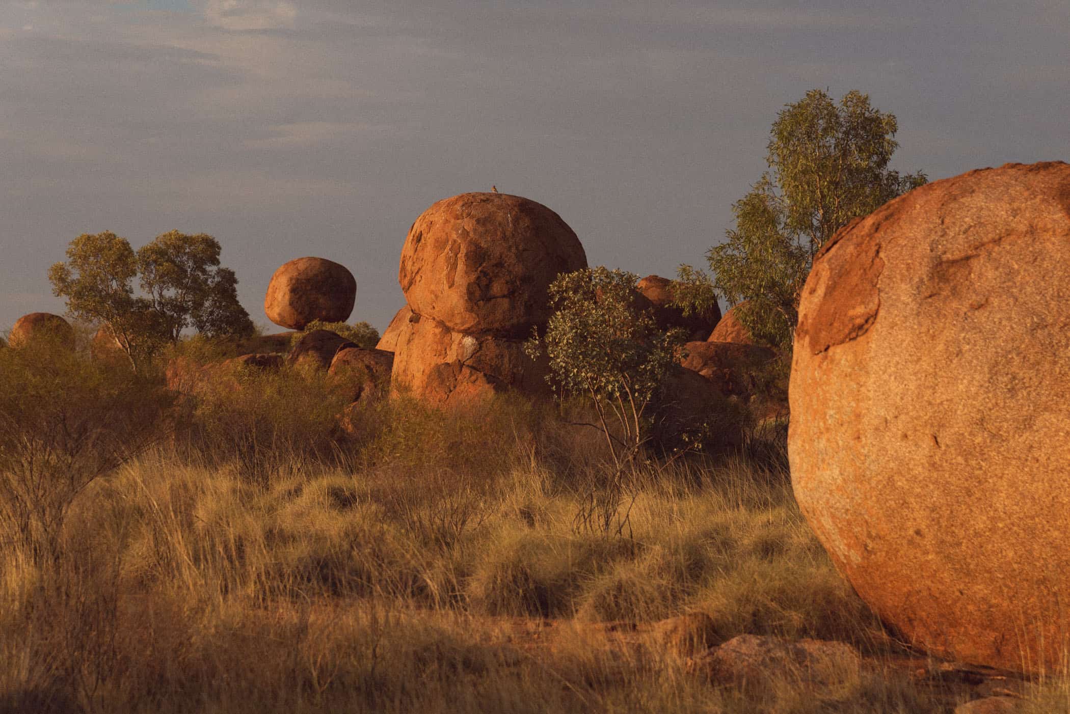 Karlu Karlu Devil's Marbles at sunset