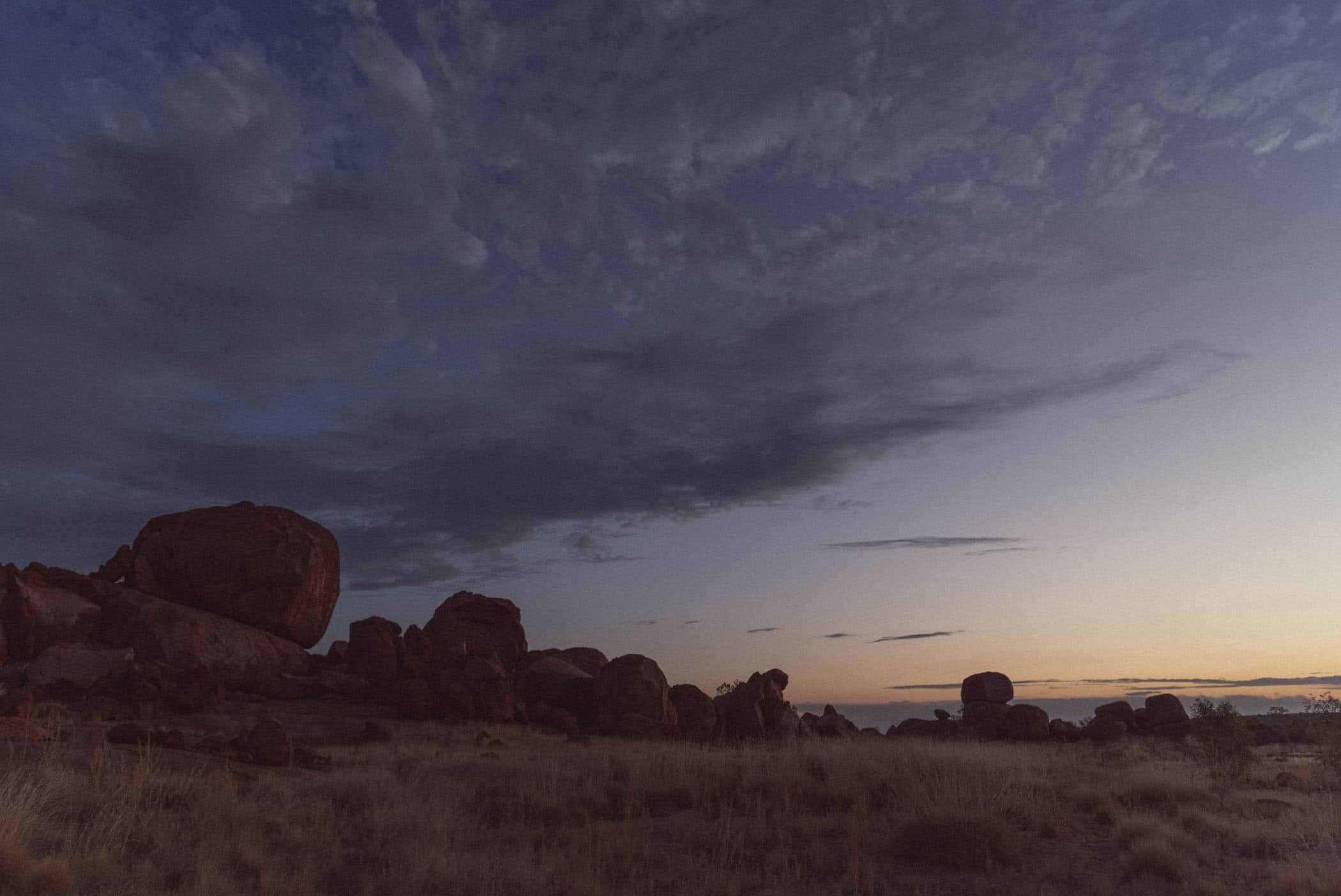 Karlu Karlu Devil's Marbles at sunset