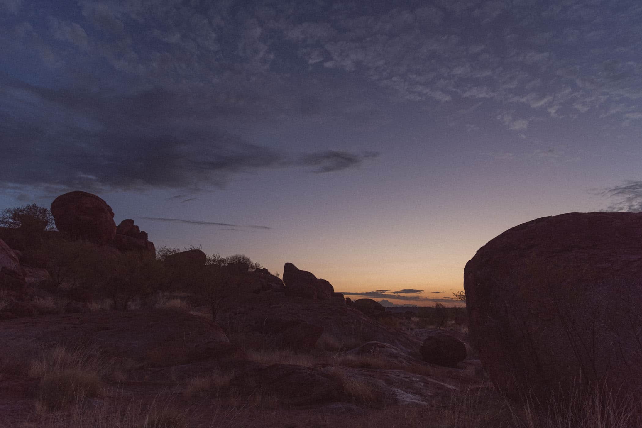 Karlu Karlu Devil's Marbles at sunset