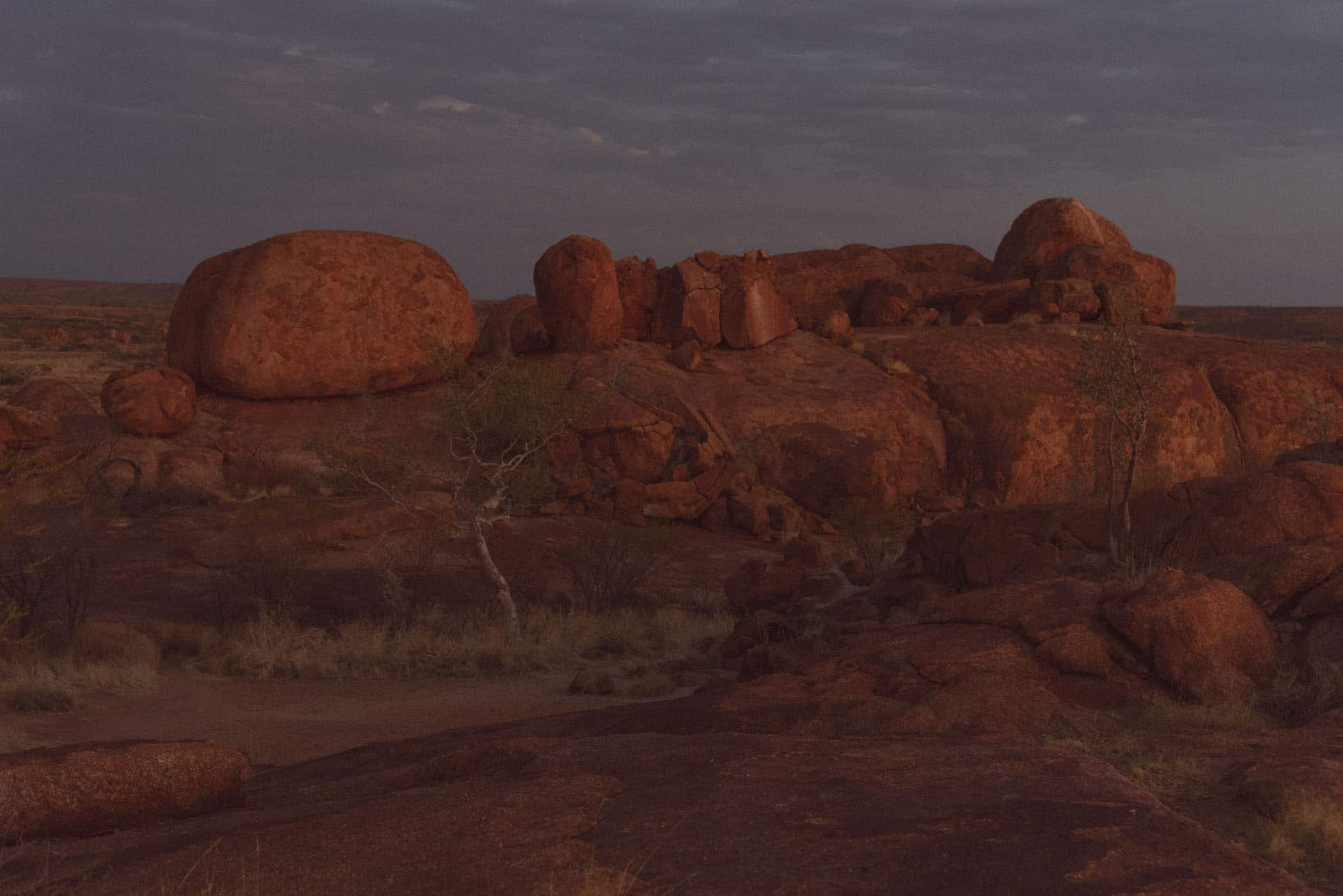 Karlu Karlu Devil's Marbles at sunset