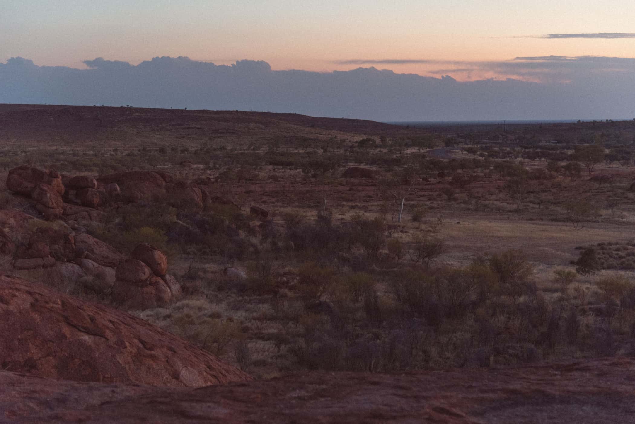 Karlu Karlu Devil's Marbles at sunset