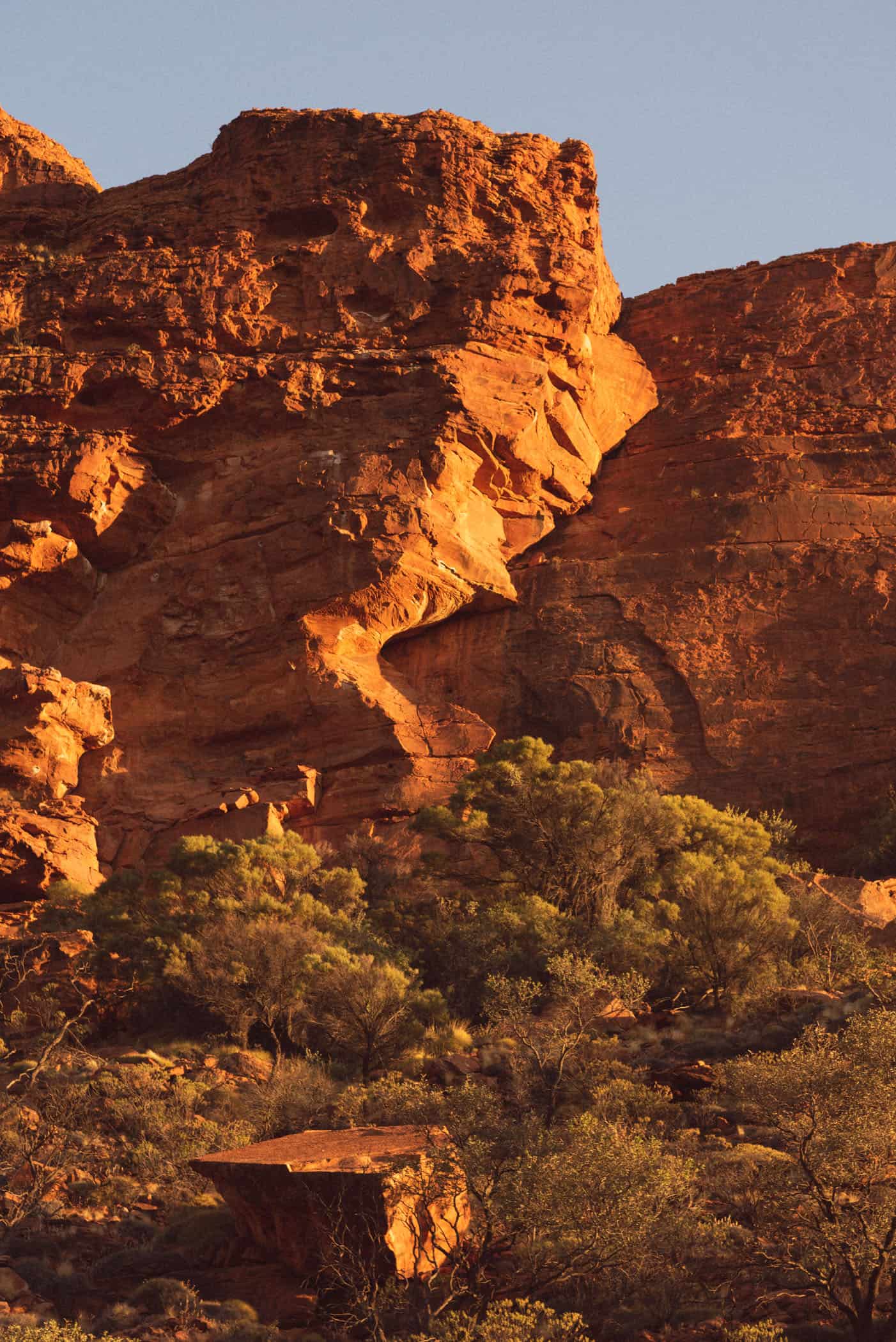 Kings Canyon Creek Walk sunset