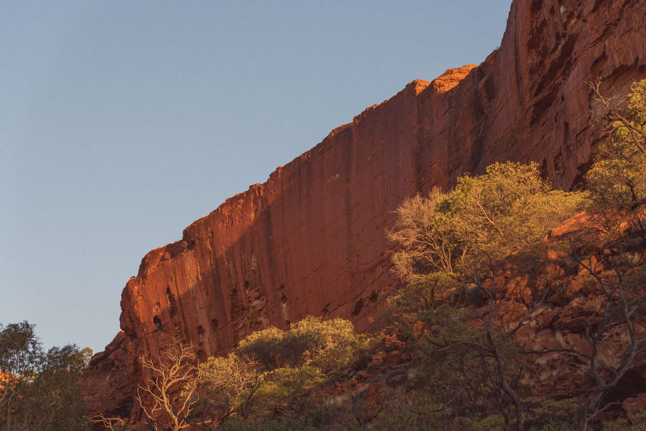 Kings Canyon Creek Walk sunset