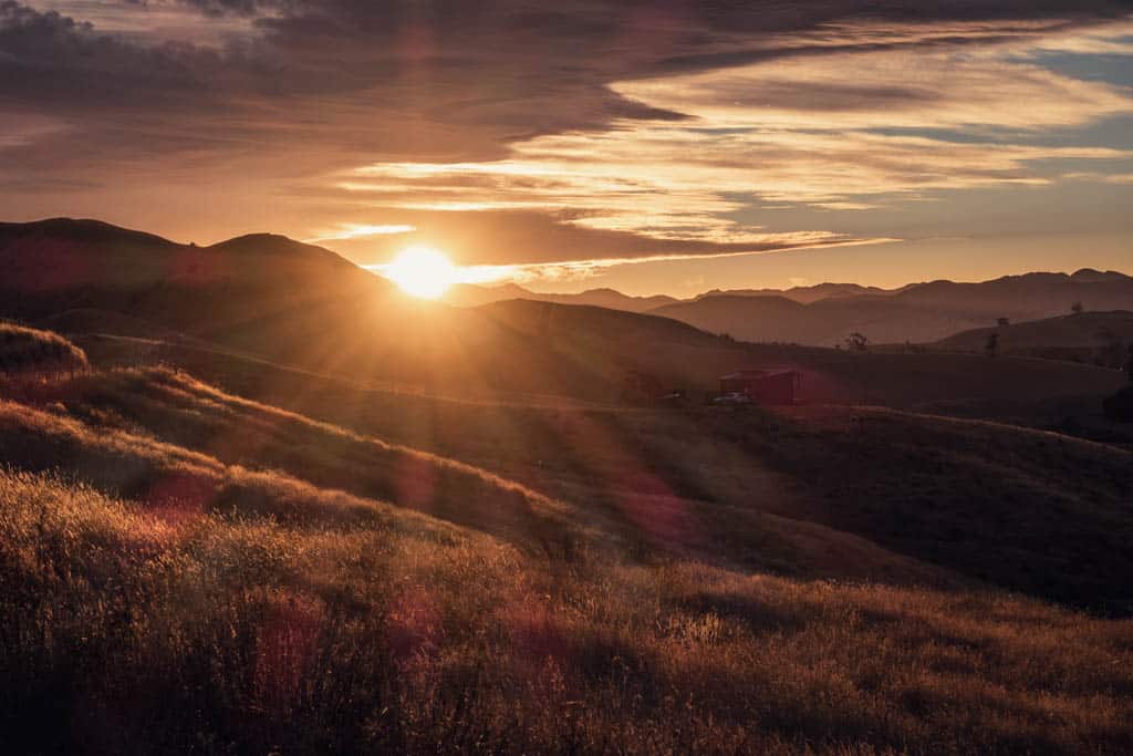 Sunset at Omaka Valley Hut