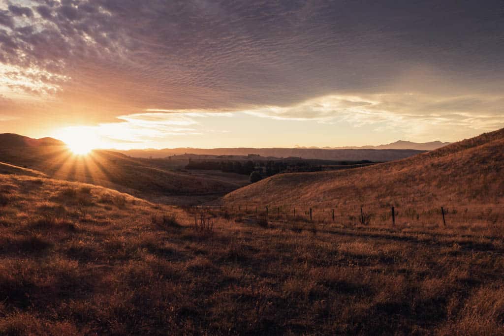 Sunset at Omaka Valley Hut