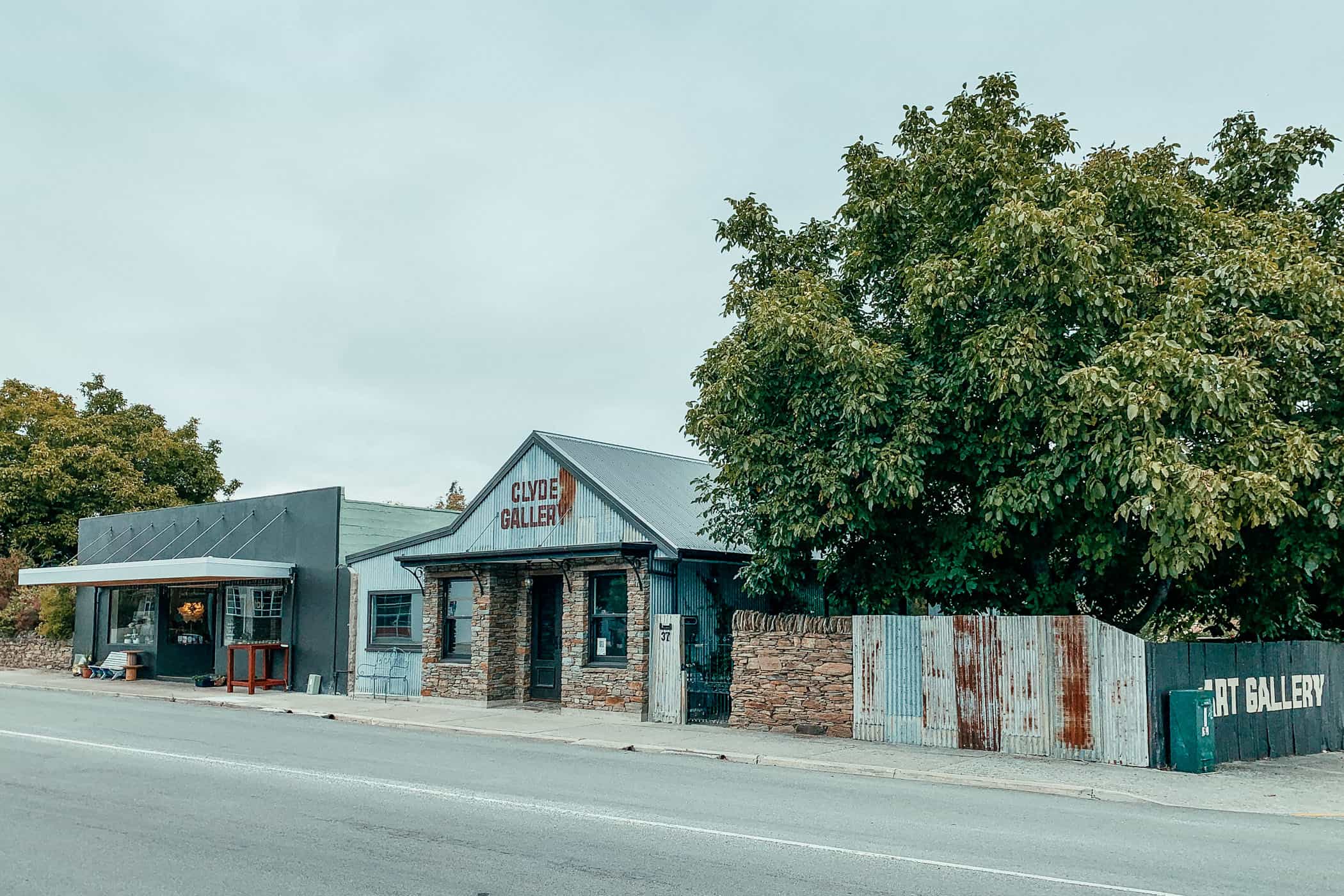 The start of the Otago Central Rail Trail in historic Clyde