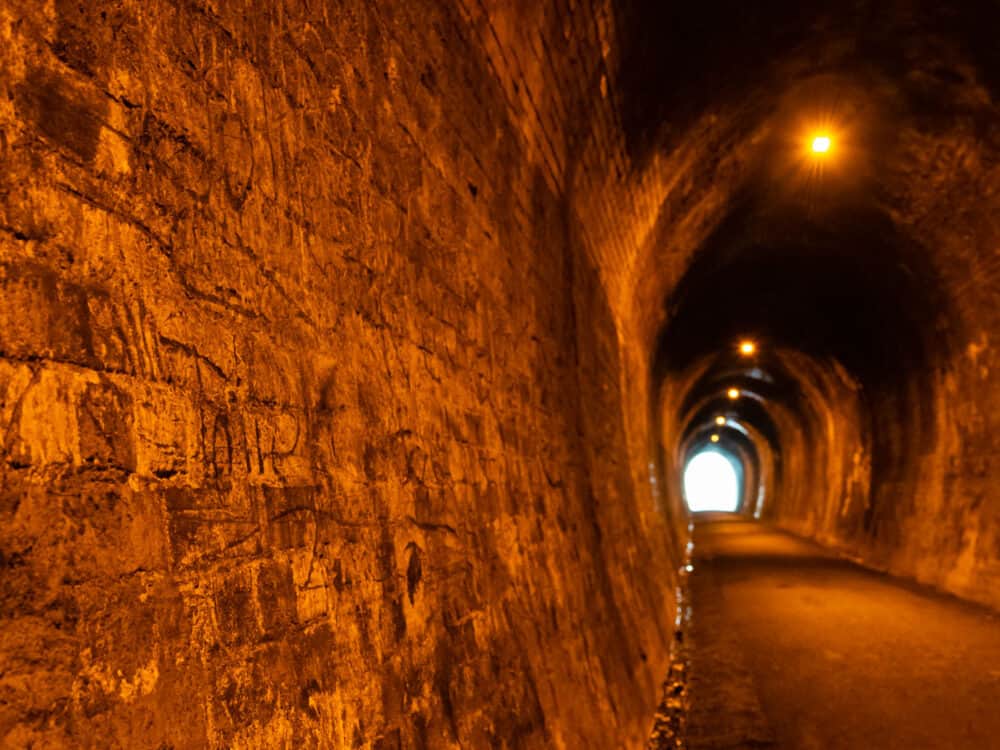 Karangahake Tunnel on Hauraki Rail Trail