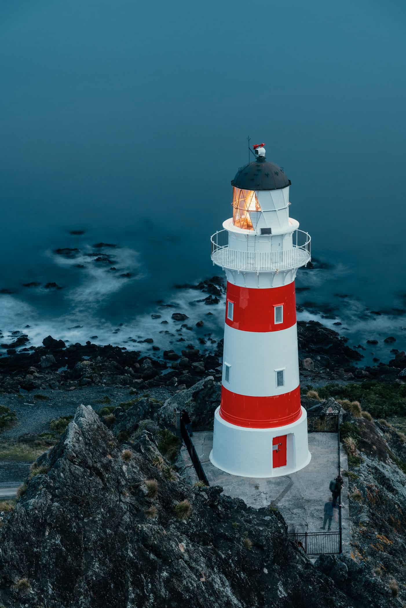 Cape Palliser Lighthouse at sunset