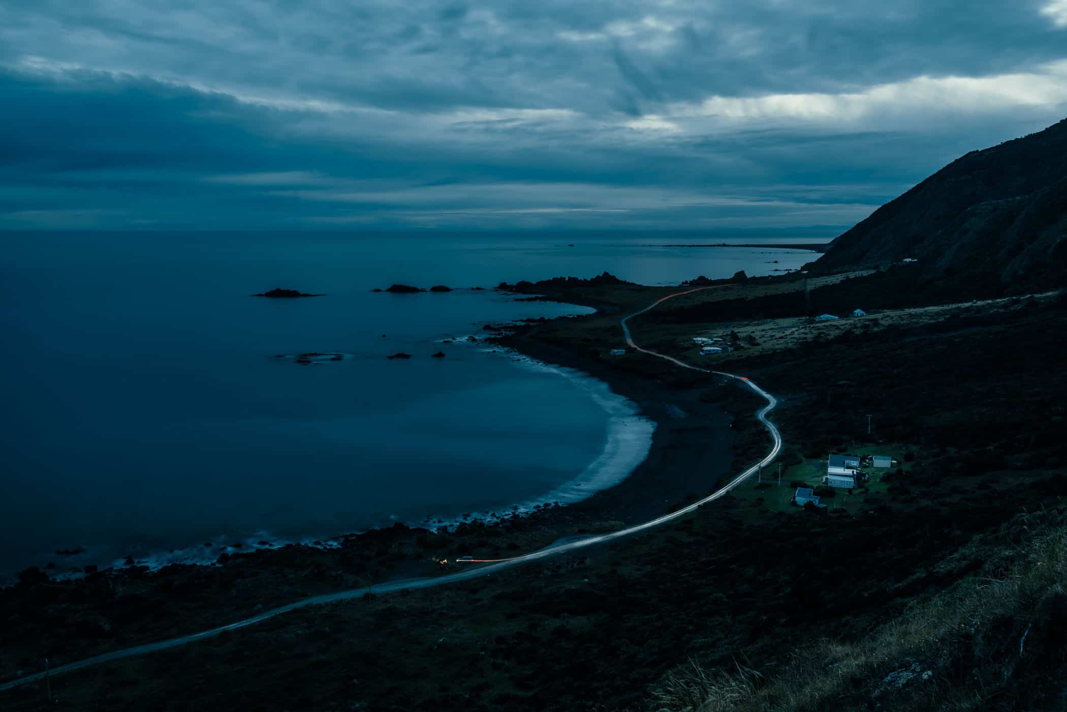 Cape Palliser Lighthouse at sunset