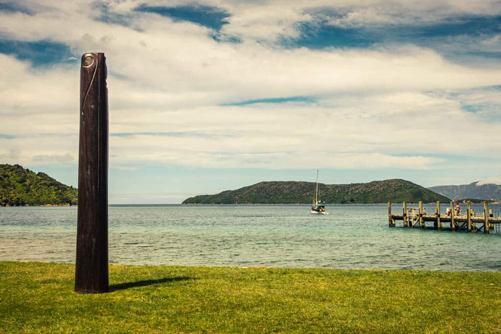 Jetty and boat at Ship Cove