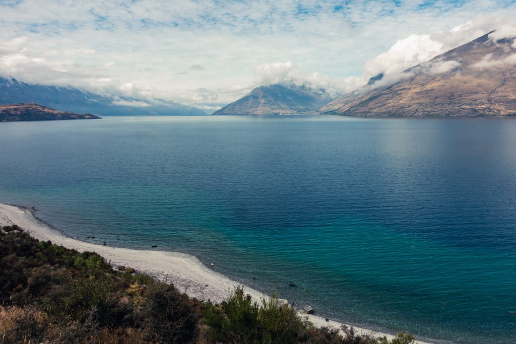 View of Lake Wakatipu from Queenstown Cycle Trail