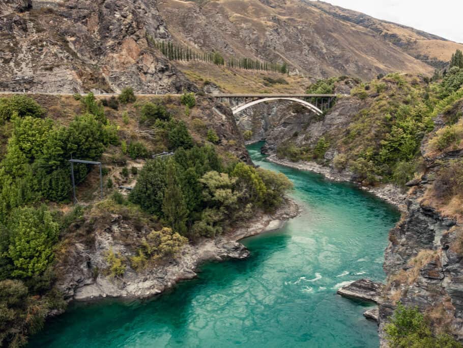View from historic Kawarau Bridge