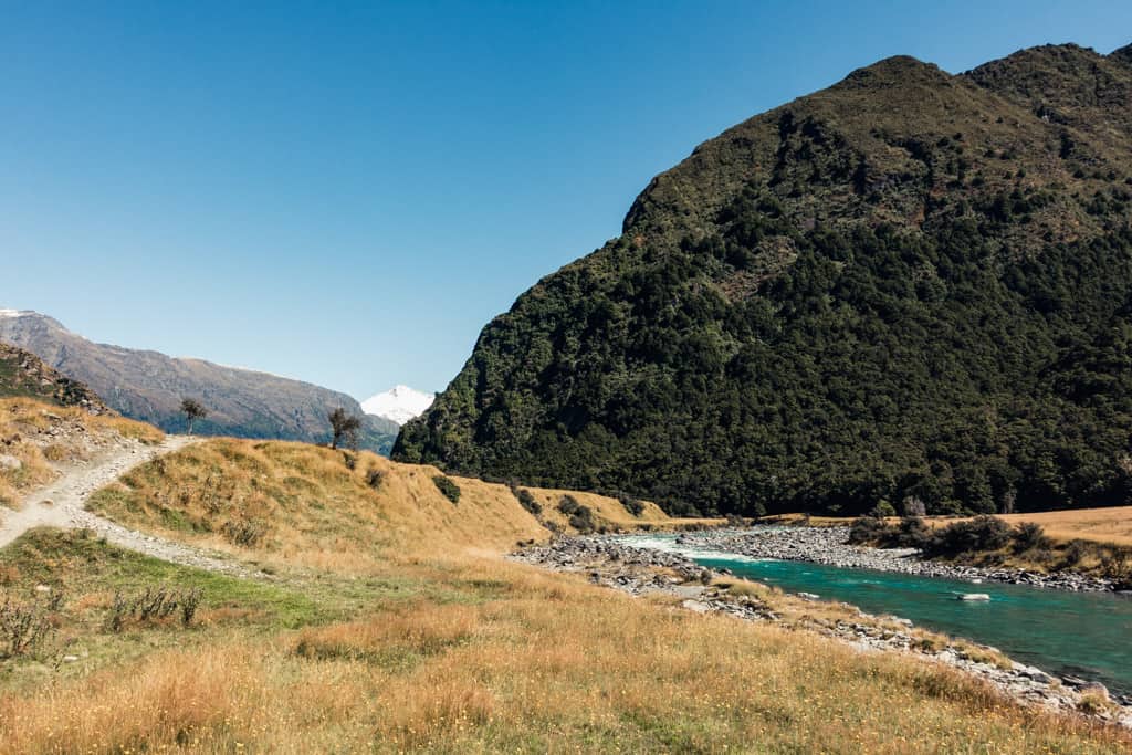 Matakutiku River seen from Rob Roy Glacier Track
