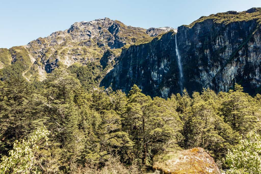 Waterfall at Rob Roy Glacier